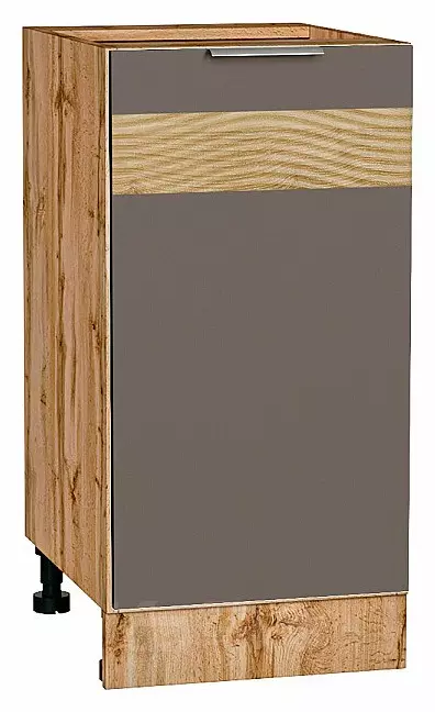Шкаф нижний с 1-ой дверцей Терра DR Смоки Софт Дуб Вотан 816*400*478