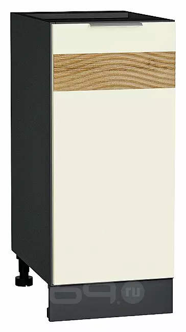 Шкаф нижний с 1-ой дверцей Терра DR Ваниль софт Graphite 816*350*478