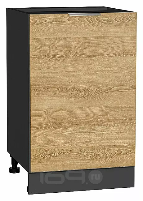 Шкаф нижний с 1-ой дверцей Терра Ель Карпатская Graphite 816*500*478
