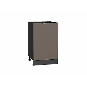 Шкаф нижний с 1-ой дверцей Терра Смоки Софт Graphite 816*500*478