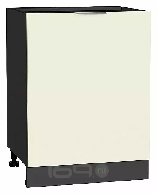 Шкаф нижний с 1-ой дверцей Терра Ваниль софт Graphite 816*600*478