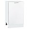Шкаф нижний с 1-ой дверцей Валерия-М Белый глянец Белый 816*500*478