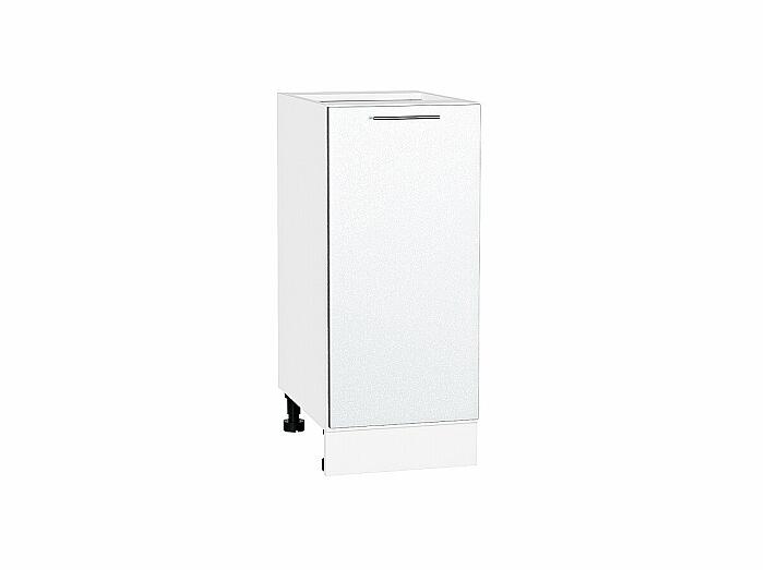 Шкаф нижний с 1-ой дверцей Валерия-М Белый металлик Белый 816*350*478