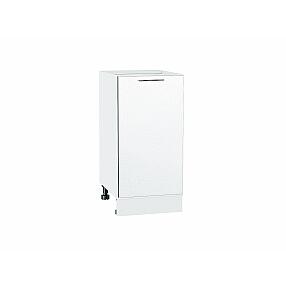 Шкаф нижний с 1-ой дверцей Валерия-М Белый металлик Белый 816*400*478