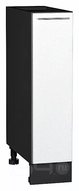 Шкаф нижний с 1-ой дверцей Валерия-М Белый металлик Graphite 816*200*478