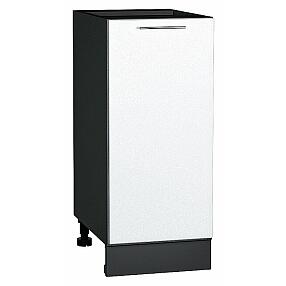 Шкаф нижний с 1-ой дверцей Валерия-М Белый металлик Graphite 816*350*478