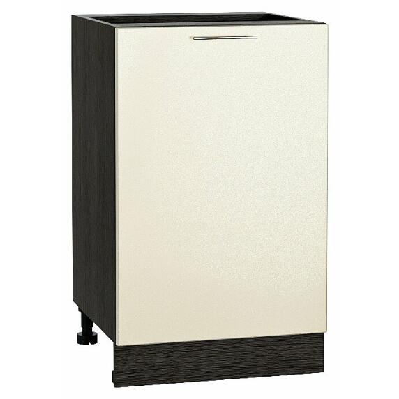 Шкаф нижний с 1-ой дверцей Валерия-М Бежевый металлик Graphite 816*500*478