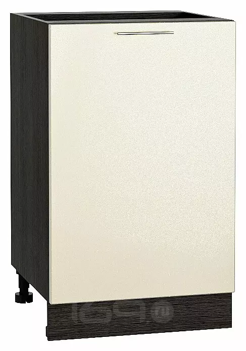 Шкаф нижний с 1-ой дверцей Валерия-М Бежевый металлик Graphite 816*500*478