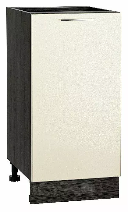 Шкаф нижний с 1-ой дверцей Валерия-М Бежевый металлик Graphite 816*400*478