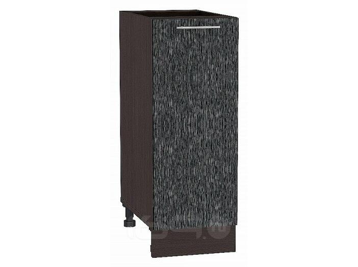 Шкаф нижний с 1-ой дверцей Валерия-М Черный металлик дождь Graphite 816*300*478