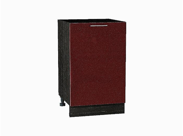 Шкаф нижний с 1-ой дверцей Валерия-М Гранатовый металлик Graphite