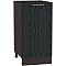Шкаф нижний с 1-ой дверцей Валерия-М Н 400 Черный металлик дождь-Венге