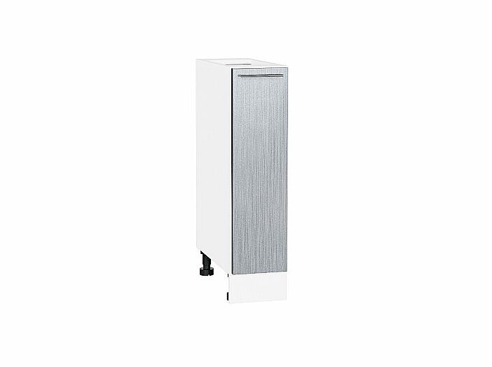 Шкаф нижний с 1-ой дверцей Валерия-М Серый металлик дождь светлый Белый 816*200*478