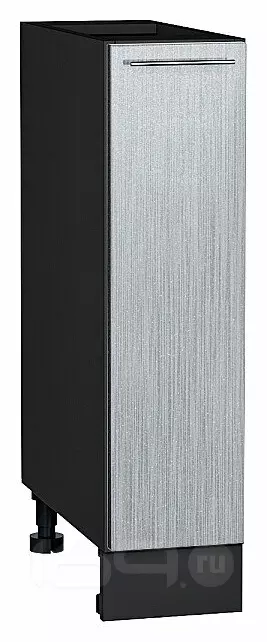 Шкаф нижний с 1-ой дверцей Валерия-М Серый металлик дождь светлый Graphite 816*200*478