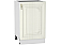 Шкаф нижний с 1-ой дверцей Виктория Н 500 Белый сандал-Белый
