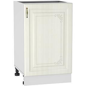 Шкаф нижний с 1-ой дверцей Виктория Н 500 Белый сандал-Белый