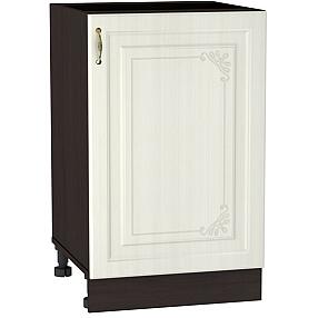 Шкаф нижний с 1-ой дверцей Виктория Н 500 Белый сандал-Венге