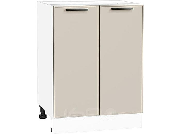 Шкаф нижний с 2-мя дверцами Эйр Cream Silk/Белый 816*600*480