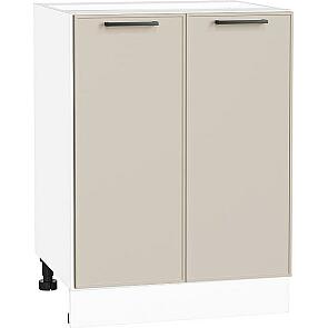Шкаф нижний с 2-мя дверцами Эйр Cream Silk/Белый 816*600*480