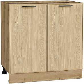 Шкаф нижний с 2-мя дверцами Эйр Real Oak/Дуб Вотан 816*800*480