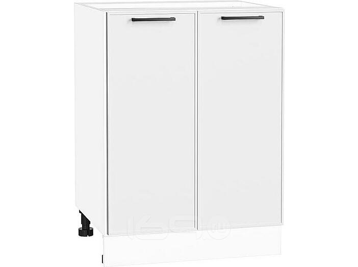 Шкаф нижний с 2-мя дверцами Эйр White Silk/Белый 816*600*480