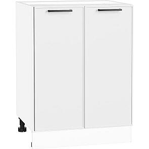 Шкаф нижний с 2-мя дверцами Эйр White Silk/Белый 816*600*480