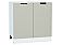 Шкаф нижний с 2-мя дверцами Евро Агат/Белый 816*800*478