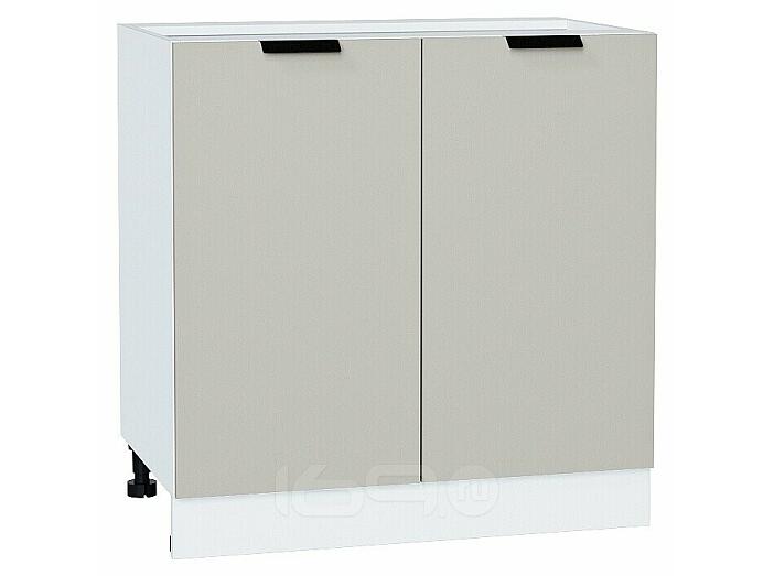 Шкаф нижний с 2-мя дверцами Евро Агат/Белый 816*800*478