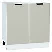 Шкаф нижний с 2-мя дверцами Евро Агат/Белый 816*800*478