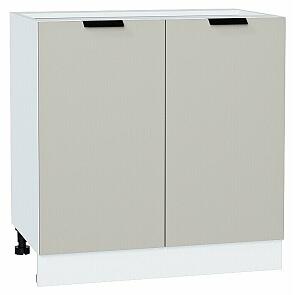 Шкаф нижний с 2-мя дверцами Евро Агат/Белый 816*800*478