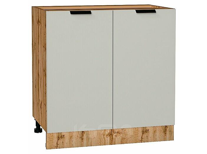 Шкаф нижний с 2-мя дверцами Евро Агат/Дуб Вотан 816*800*478