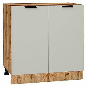 Шкаф нижний с 2-мя дверцами Евро Агат/Дуб Вотан 816*800*478