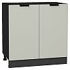 Шкаф нижний с 2-мя дверцами Евро Агат/Graphite 816*800*478