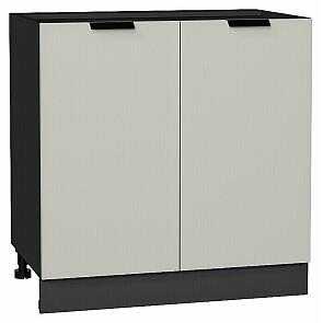 Шкаф нижний с 2-мя дверцами Евро Агат/Graphite 816*800*478