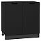 Шкаф нижний с 2-мя дверцами Евро Антрацит/Graphite 816*800*478