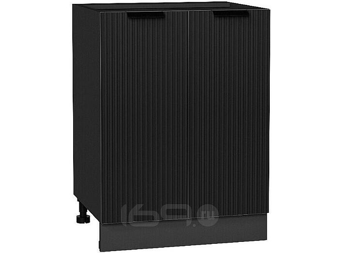 Шкаф нижний с 2-мя дверцами Евро Лайн Антрацит/Graphite 816*600*478