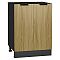 Шкаф нижний с 2-мя дверцами Евро Лайн Дуб песочный/Graphite 816*600*478
