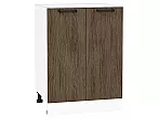 Шкаф нижний с 2-мя дверцами Флэт Brown Casella Oak 2S/Белый 816*600*478