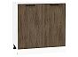 Шкаф нижний с 2-мя дверцами Флэт Brown Casella Oak 2S/Белый 816*800*478