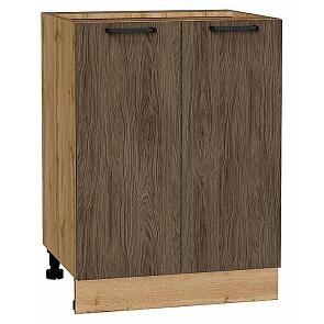 Шкаф нижний с 2-мя дверцами Флэт Brown Casella Oak 2S/Дуб Вотан 816*600*478