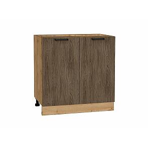 Шкаф нижний с 2-мя дверцами Флэт Brown Casella Oak 2S/Дуб Вотан 816*800*478