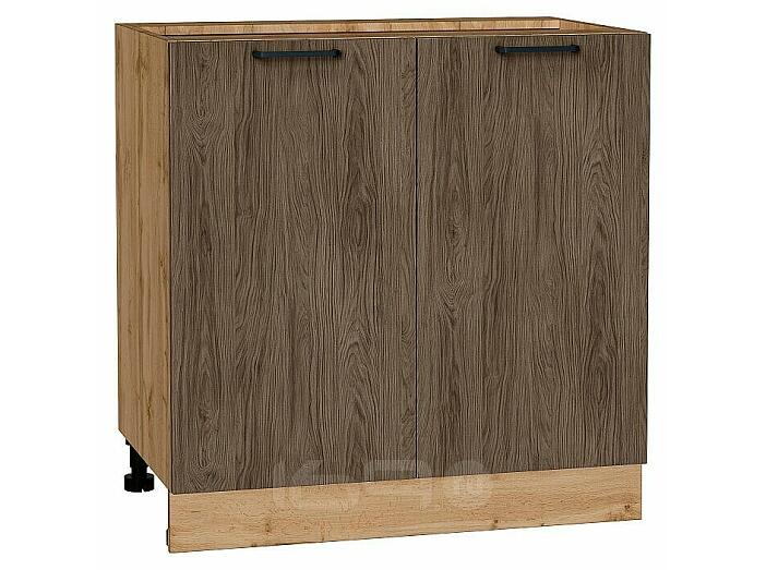 Шкаф нижний с 2-мя дверцами Флэт Brown Casella Oak 2S/Дуб Вотан 816*800*478