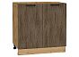 Шкаф нижний с 2-мя дверцами Флэт Brown Casella Oak 2S/Дуб Вотан 816*800*478