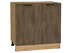 Шкаф нижний с 2-мя дверцами Флэт Brown Casella Oak 2S/Дуб Вотан 816*800*478