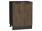 Шкаф нижний с 2-мя дверцами Флэт Brown Casella Oak 2S/Graphite 816*600*478