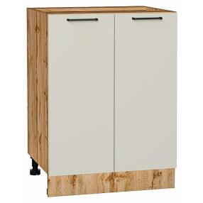 Шкаф нижний с 2-мя дверцами Флэт Cashmere In 2S/Дуб Вотан 816*600*478