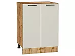 Шкаф нижний с 2-мя дверцами Флэт Cashmere In 2S/Дуб Вотан 816*600*478