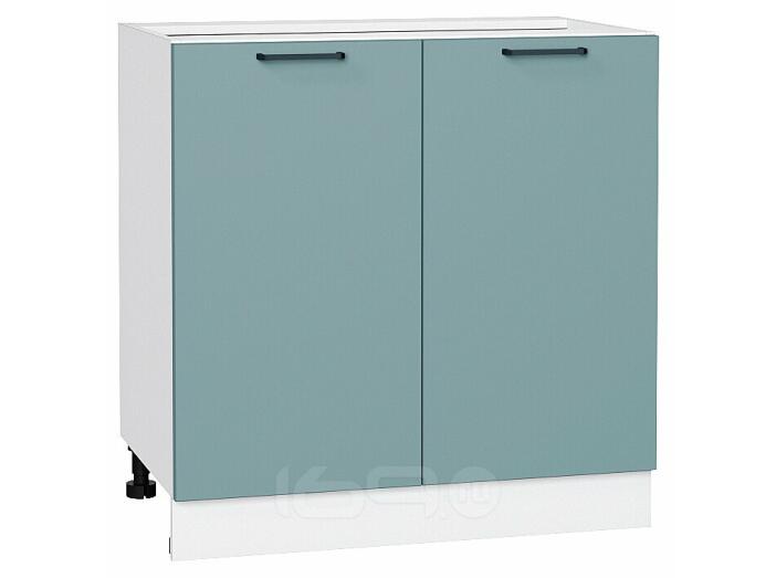 Шкаф нижний с 2-мя дверцами Флэт Grey-green In 2S/Белый 816*800*478