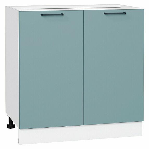 Шкаф нижний с 2-мя дверцами Флэт Grey-green In 2S/Белый 816*800*478