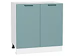 Шкаф нижний с 2-мя дверцами Флэт Grey-green In 2S/Белый 816*800*478